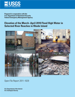 Elevation of the March–April 2010 Flood High Water in Selected River Reaches in Rhode Island