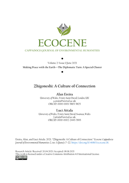 Ecocene: Cappadocia Journal of Environmental Humanities 2, No