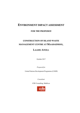 Environment Impact Assessment