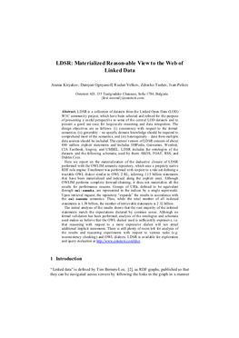 LDSR: Materialized Reason-Able View to the Web of Linked Data