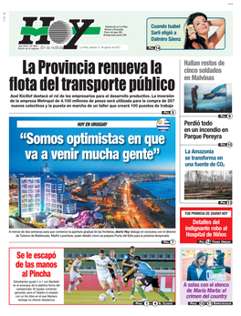 La Provincia Renueva La Flota Del Transporte Público Hallan Restos De