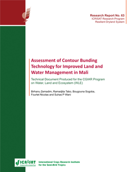 Assessment of Contour Bunding Technology for Improved Land And