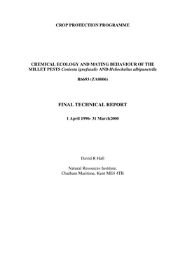 Final Technical Report