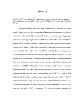 Target Genes of Tfs Also May Be Associated with Disease