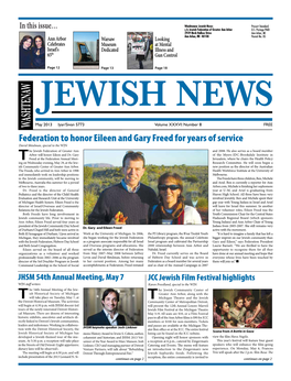 May 2013Iyar/Sivan5773 Page 12 65 Israel's Celebrates Ann Arbor Th