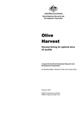 Olive Harvest Harvest Timing for Optimal Olive Oil Quality