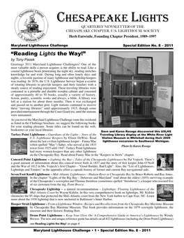 Chesapeake Lights QUARTERLY NEWSLETTER of the CHESAPEAKE CHAPTER, U.S