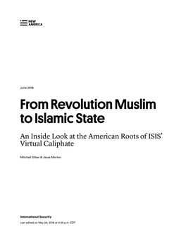 From Revolution Muslim to Islamic State