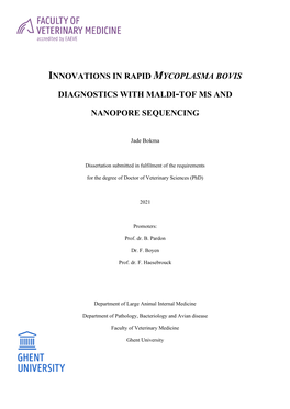 Innovations in Rapid Mycoplasma Bovis