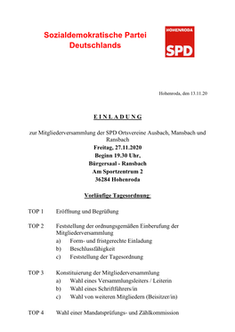 Sozialdemokratische Partei Deutschlands