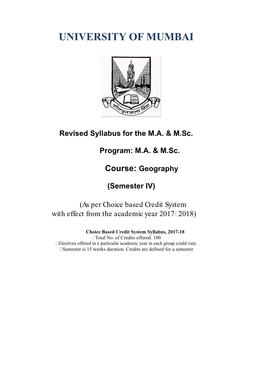 4.242 M.A. & M.Sc Geography Sem IV