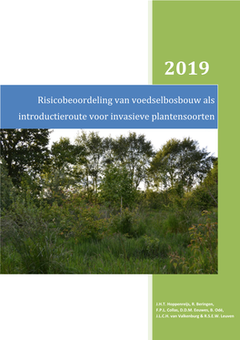 Risicobeoordeling Van Voedselbosbouw Als Introductieroute Voor Invasieve Plantensoorten