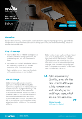 Babbel E-LEARNING EDUCATION LANGUAGE