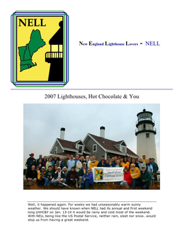 2007 Lighthouses, Hot Chocolate &