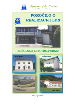 Litija, Avgust 2020 Kazalo Vsebine 1