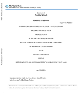 World Bank Document