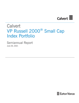 Calvert VP Russell 2000 Small Cap Index Portfolio