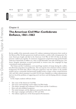 The American Civil War: Confederate Defiance, 1861–1863