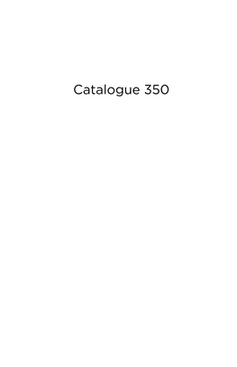 Catalogue 350 Catalogue 350