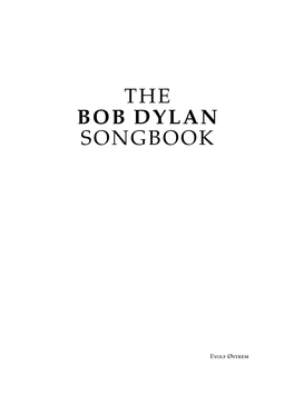 The Bob Dylan Songbook