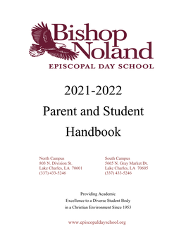 2021-2022 Parent and Student Handbook