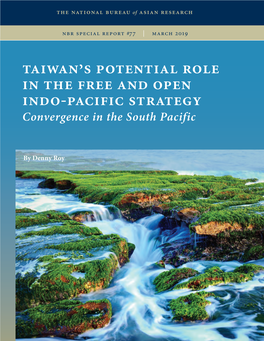 Taiwan's Potential Role in the Free and Open Indo-Pacific Strategy