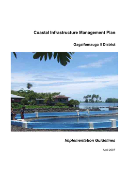Coastal Infrastructure Management Plan