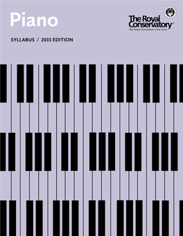 Piano Syllabus, 2015 Edition