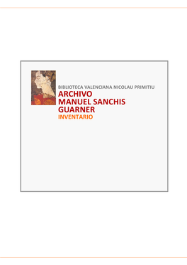 Manuel Sanchis Guarner Inventario
