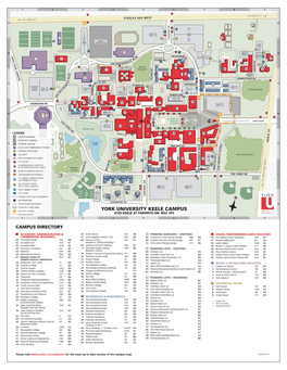 York University Keele Campus Detour Route 4700 Keele St Toronto on M3j 1P3 1 2 3 4 5 6 7 8 9