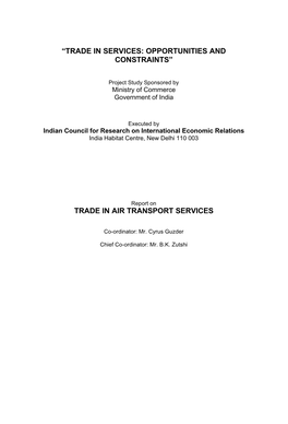 Trade in Air Transport Services