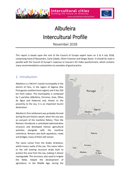 Albufeira Intercultural Profile November 2018