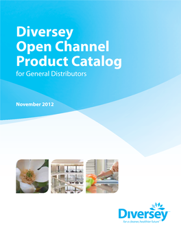 Diversey Open Channel Product Catalog for General Distributors