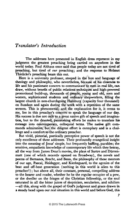 Translator's Introduction