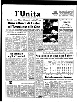 PCI « Leader Sardo, Domi­ Gli Uffici, Delle Stazioni E Rigente Operaio Tra Ì Più Pre­ Po Fa Solo Dopo Una Durissi­ to Sensini E Come Un Per­ Ciliato a Roma? »