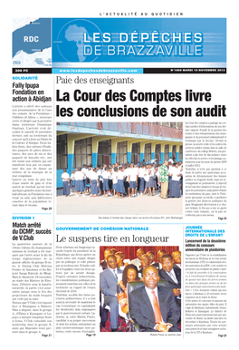 La Cour Des Comptes Li Re Les Conclusions De Son Audit