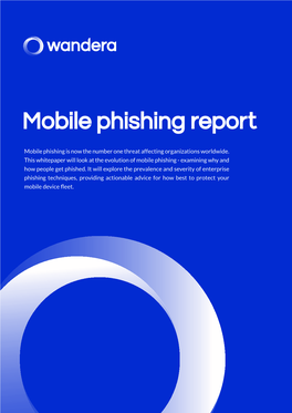 Mobile Phishing Report