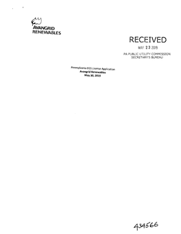 Avangrid Renewables Llc License Application