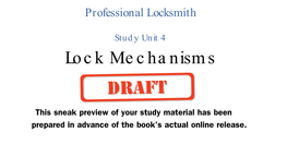 Lock Mechanisms