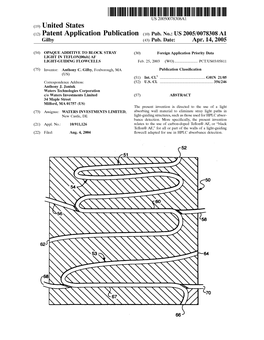 (12) Patent Application Publication (10) Pub. No.: US 2005/0078308A1 Gilby (43) Pub