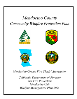 Mendocino County Community Wildfire Protection Plan 2005
