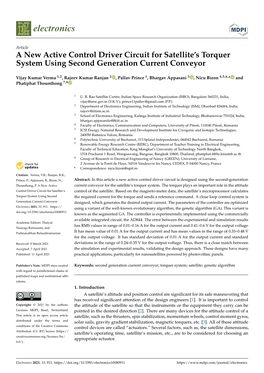 A New Active Control Driver Circuit for Satellite's Torquer System Using