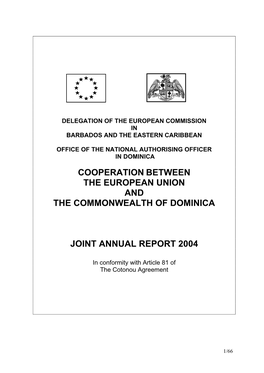 Cooperation Between the European Union and the Commonwealth of Dominica