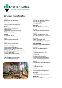 Campings South Carolina