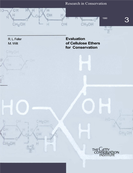 Evaluation of Cellulose Ethers for Conservation (1990)