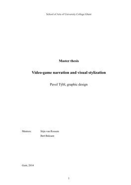 Video-Game Narration and Visual Stylization