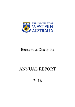 2016 Economics Annual Report