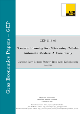 Scenario Planning for Cities Using Cellular Automata Models: a Case Study