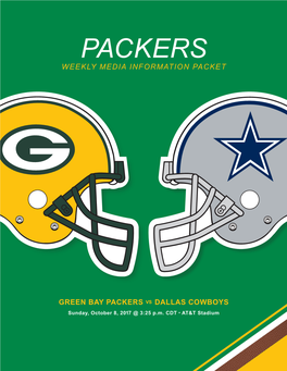 Packers Weekly Media Information Packet