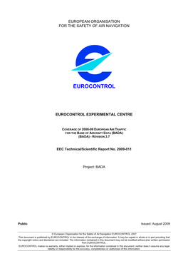 013 BADA Coverage of 2008-9 European Air Traffic.Pdf